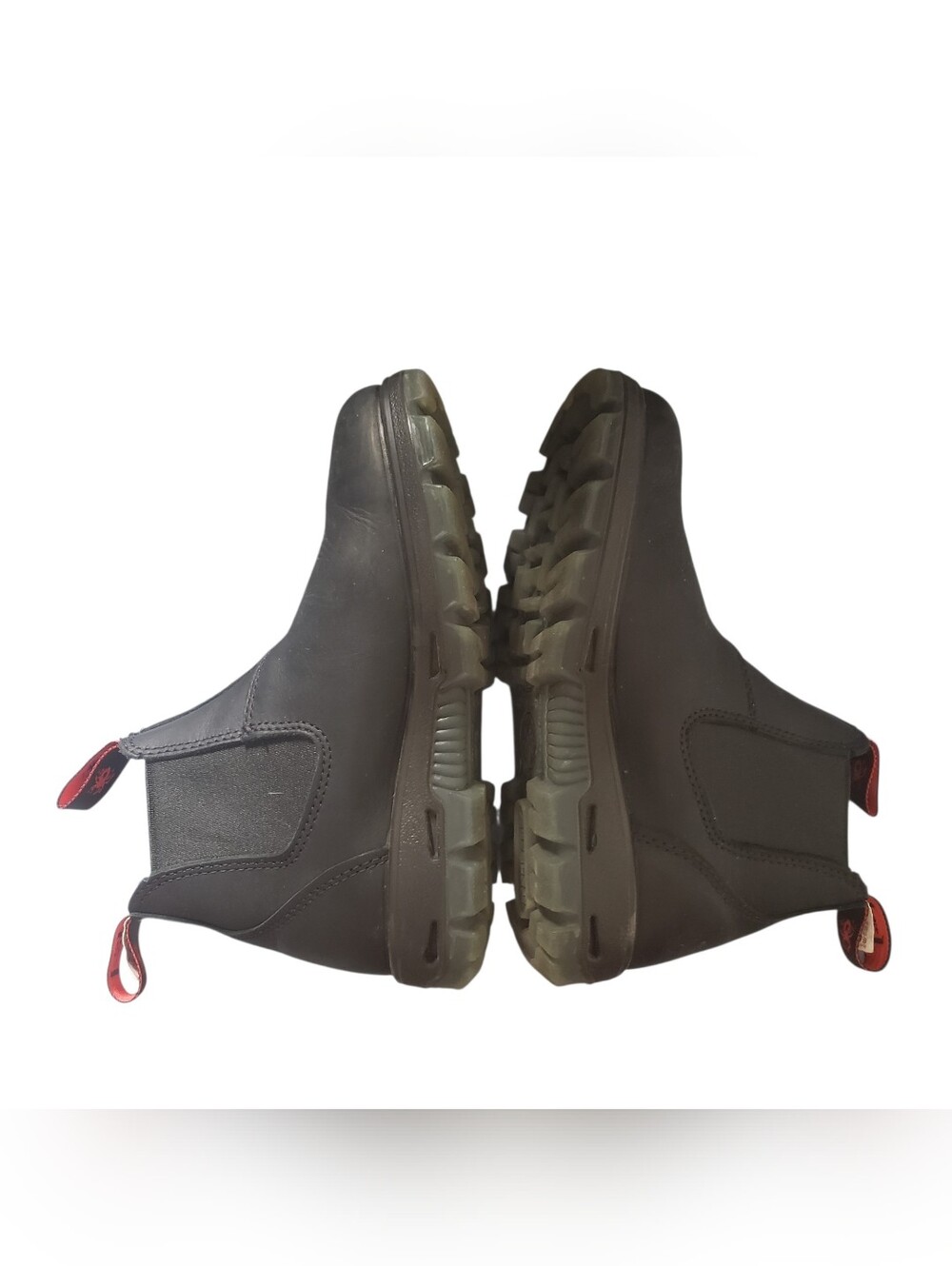 Redback Boots Nevada Black Leather Pull On Chelsea Australia Men 7.5 Women 9.5